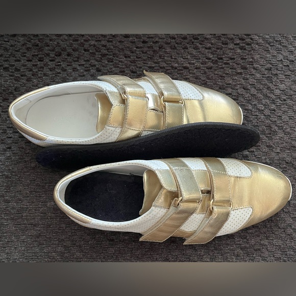 Women's Gucci Velcro Leather Sneakers Authentic GG - Picture 16 of 16